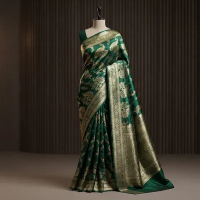 Green saree
